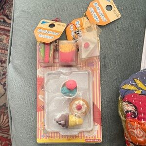 Urban outfitters  Food-Themed eraser collectable Accessories Set